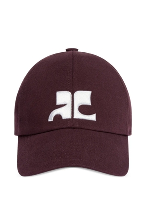 Courrèges AC-logo cotton cap - Purple