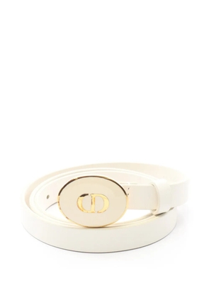 Christian Dior Pre-Owned 2010s CD-logo belt - White