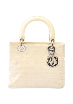 Christian Dior Pre-Owned 2000s Lady Dior Cannage tote bag - Neutrals
