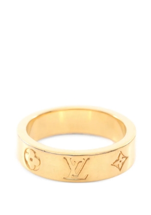 Louis Vuitton Pre-Owned 2023 Monogram engraved ring - Gold