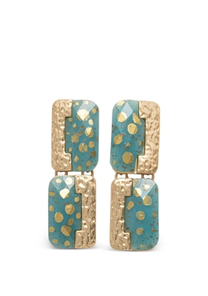 Lola Casademunt hammered-effect drop earrings - Gold