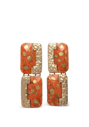 Lola Casademunt hammered-effect drop earrings - Gold