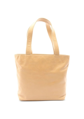 CHANEL Pre-Owned 2000-2002 coco-mark shoulder bag - Neutrals