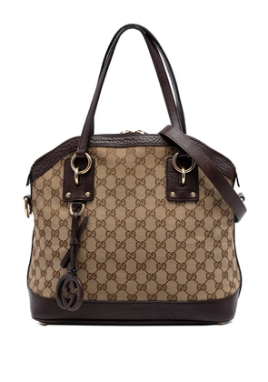 Gucci Pre-Owned 2016-2025 Medium GG Canvas Charm Dome satchel - Neutrals