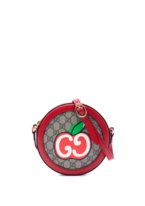Gucci Pre-Owned 2016-2026 GG Supreme Apple Round crossbody bag - Neutrals