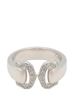 Cartier 2010s Double-C Boucles diamond ring - Silver