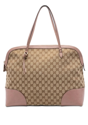 Gucci Pre-Owned 2016-2026 Large GG Canvas Bree Dome tote bag - Neutrals