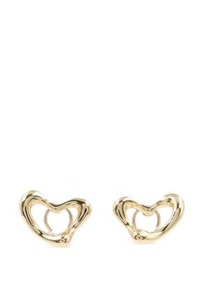 Tiffany & Co. Pre-Owned 2010s Open Heart rutilated quartz earrings - Gold