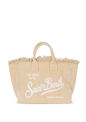 MC2 Saint Barth Colette fringe-trim tote bag - Neutrals