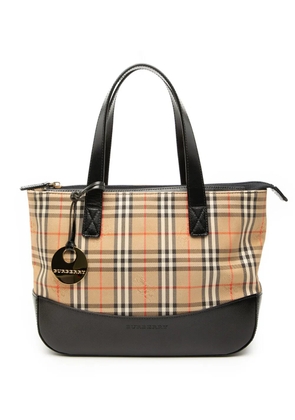 Burberry Pre-Owned 2000-2017 Haymarket Check Canvas tote bag - Neutrals