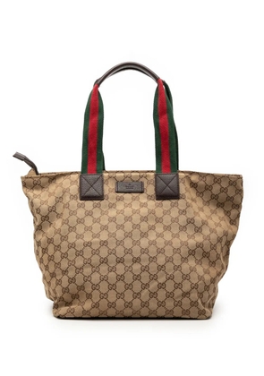 Gucci Pre-Owned 2000-2015 GG Canvas Web tote bag - Neutrals