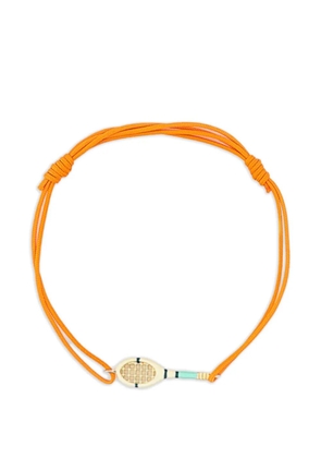 Aliita Tennis Mint racket-charm cord bracelets - Gold