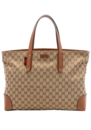 Gucci Pre-Owned 2016-2026 GG Canvas Web tote bag - Neutrals