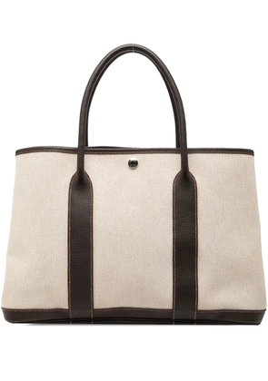 Hermès Pre-Owned 2006 Toile and Negonda Garden Party 36 tote bag - Neutrals