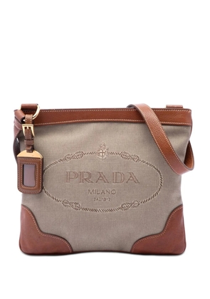 Prada Pre-Owned 2010-2026 Canvas Canapa Logo crossbody bag - Neutrals