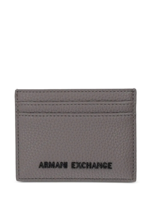 Armani Exchange logo-plaque cardholder - Grey
