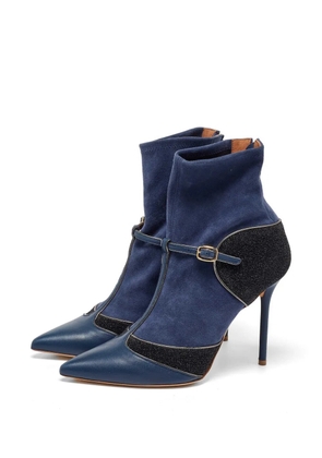 Malone Souliers buckle-strap heeled boots - Blue