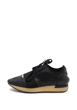 Balenciaga Pre-Owned Race Runner glitter sneakers - Black