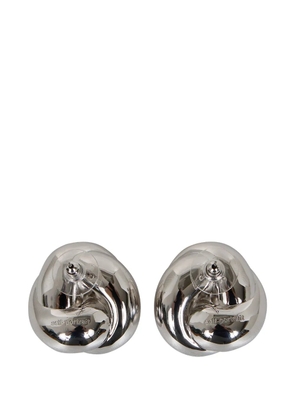 Self-Portrait knot-detail earrings - Silver