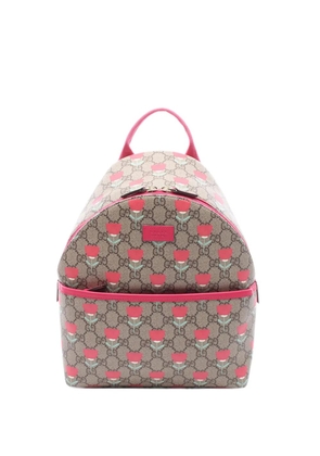 Gucci Pre-Owned 2016-2026 GG Supreme Kids Flower backpack - Neutrals