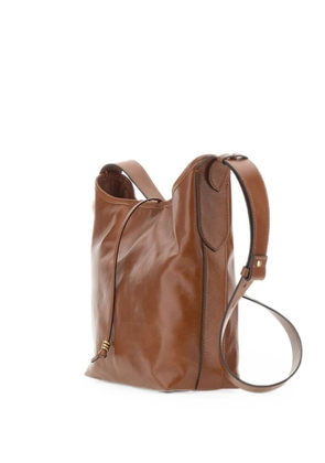 GIANNI CHIARINI Carla leather shoulder bag - Brown