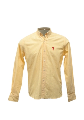 AMI Paris Ami de Coeur gingham shirt - Yellow