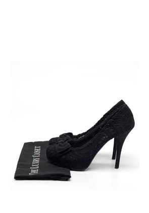Dolce & Gabbana Pre-Owned bow-detail heeled pumps - Black