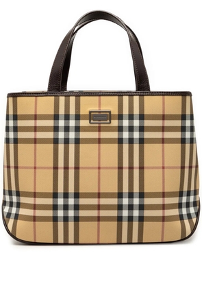 Burberry Pre-Owned 2000-2017 House Check Coated Canvas tote bag - Neutrals