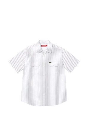 Supreme Ghostface striped work shirt - White