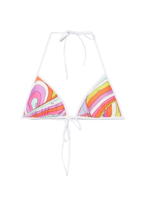 PUCCI graphic-print triangle bikini top - Pink