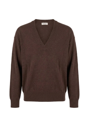 Brunello Cucinelli V-neck cashmere sweater - Brown