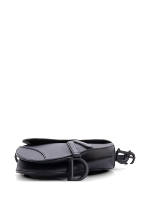 Christian Dior Pre-Owned Ultra Matte Saddle Handbag Leather Medium shoulder bag - Black