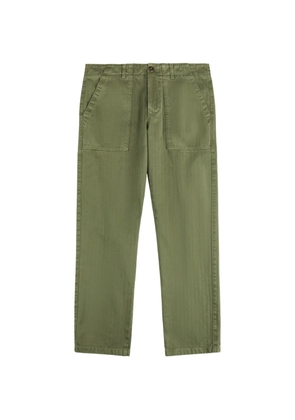 Fay Archive herringbone trousers - Green