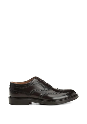corvari brogue leather oxford shoes - Brown