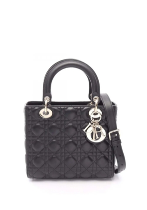 Christian Dior Pre-Owned 2010-2026 Medium Lambskin Cannage Lady Dior satchel - Black