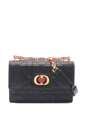 Christian Dior Pre-Owned 2021-2026 DiorAmour Cannage Caro Wallet on Strap crossbody bag - Black