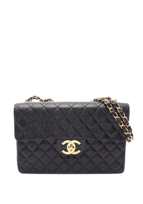 CHANEL Pre-Owned 1994-1996 Maxi Quilted Lambskin Single Flap shoulder bag - Black