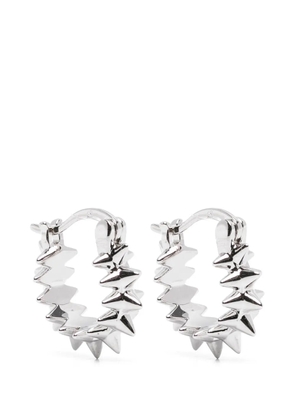 LAG WORLD spiked hoop earrings - Silver