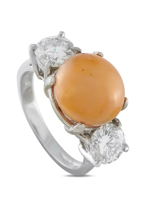 LB Exclusive conch pearl and diamond ring - Silver