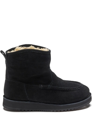 Suicoke suede shearling boots - Black
