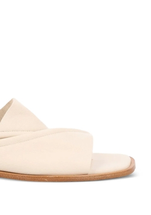Hereu tie-fastening flat sandals - Neutrals