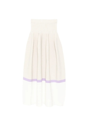 CFCL ribbed-knit colour-block skirt - Neutrals