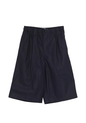 Sofie D'hoore pleated elasticated-waist shorts - Blue