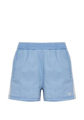 adidas Summer Glow logo-embroidered side-stripe shorts - Blue