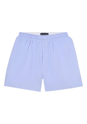 Brooks Brothers micro-striped cotton boxer shorts - Blue