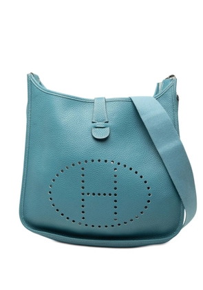 Hermès Pre-Owned 2014 Clemence Evelyne III GM crossbody bag - Blue