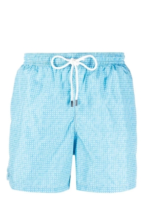 Fedeli Madeira printed swim shorts - Blue