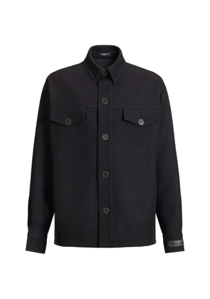 Balmain wool twill overshirt - Black