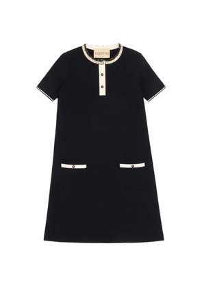 Valentino Garavani embroidered stretch viscose dress - Black