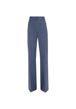 Victoria Beckham Alina patch-pocket tailored trousers - Blue